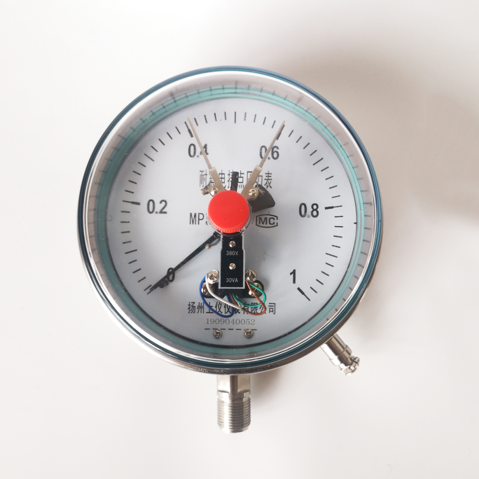 不鏽鋼電(diàn)接點壓力表YXC-100B